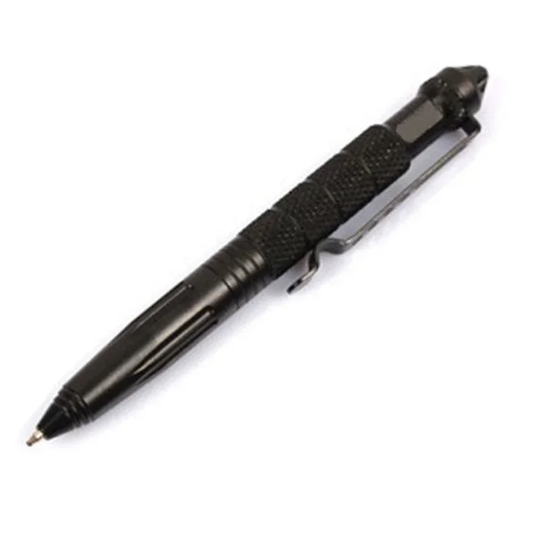 Defense Outdoor Pen Metal Military Defense Pen School Student Office Ballpoint Pens Emergency Glass Breaker Self EDC Supplies