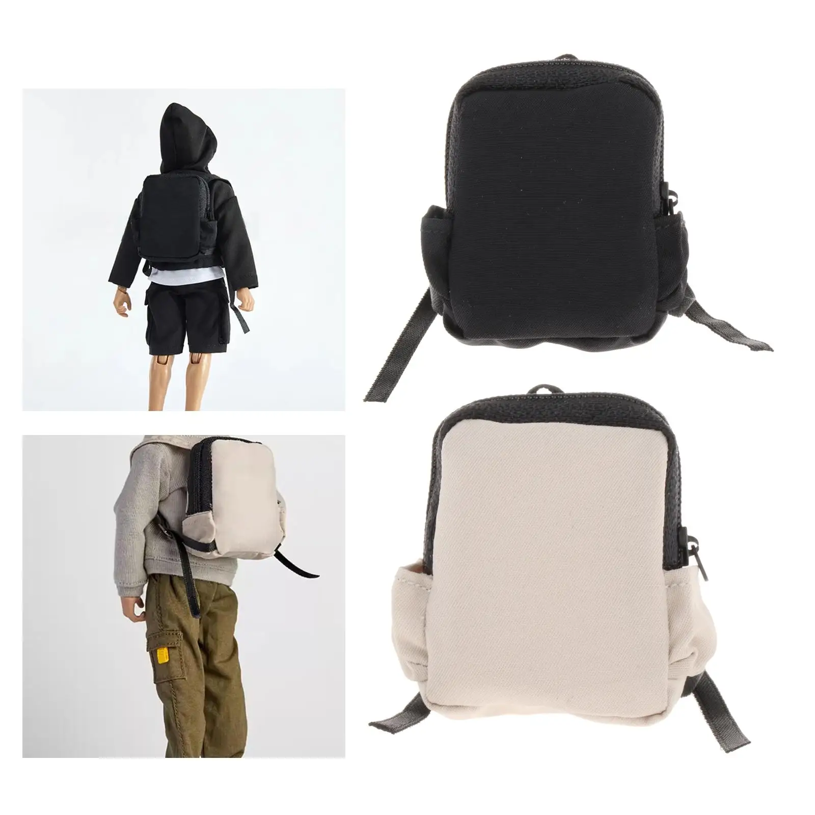 1/12 Action Figures Backpack 6" Soldier Figure Bag Soft Fabric Costume Parts Role Playing Doll Accessories Miniature Model