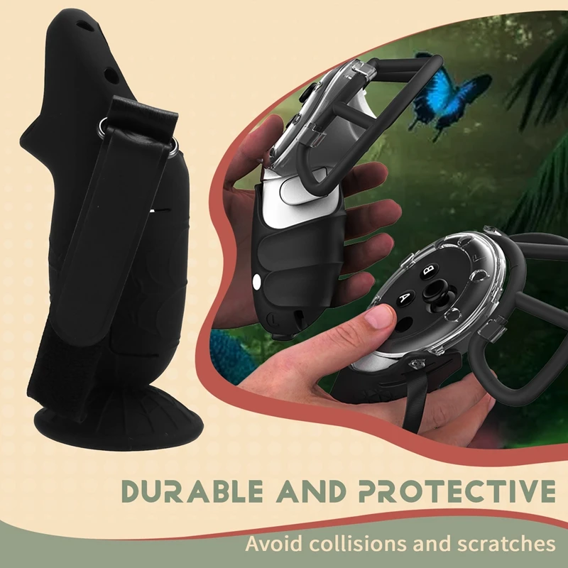 Upright Silicone Grip Controller Case For Meta Quest 3S - Comfortable Convenient Replacement Battery