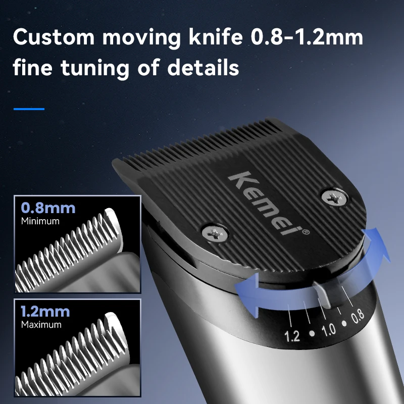 Kemei Elektrische Haar Clippers Professionelle Männer Erwachsene Kinder Trimmer Cordless Wiederaufladbare Haar Cutter Barber Haar Schneiden Maschine