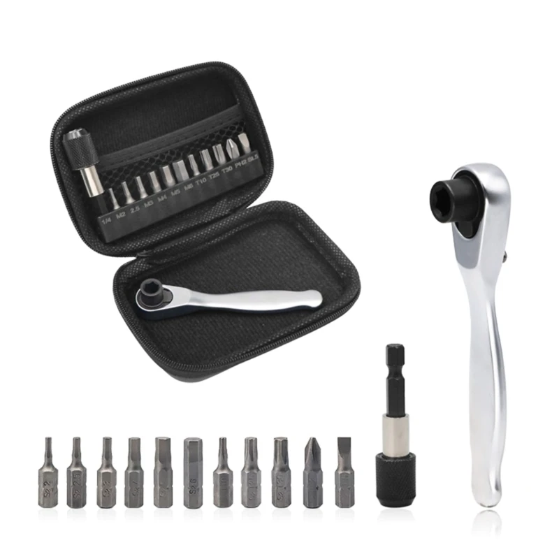 Ratchet Wrench Tool Set Multifunvtion Cycling Repair Tools AllenKey