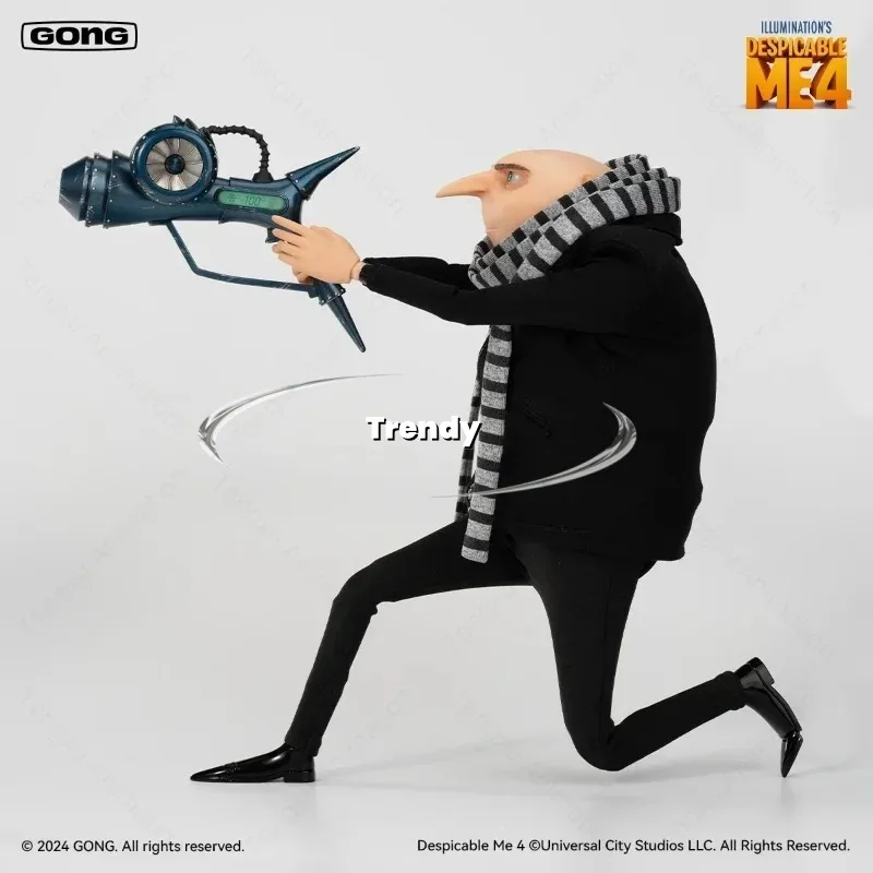 【Spot Goederen】Originele GONG Despicable Me 4 Gru 1/8 Anime Beeldje Gezamenlijke Action Figure Model Desktop Decor
