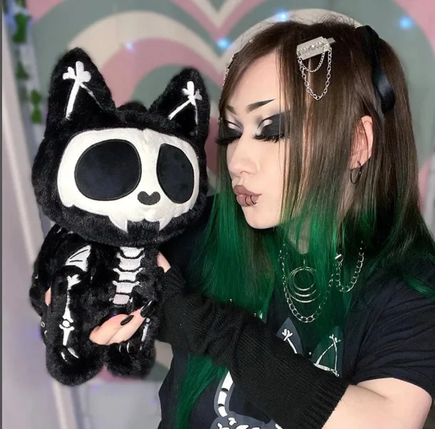 

Halloween Ghost Cat Plush Toy Cute Animals Doll Cartoon Soft Dolls for Home Decor Children's Birthday Gift Doll