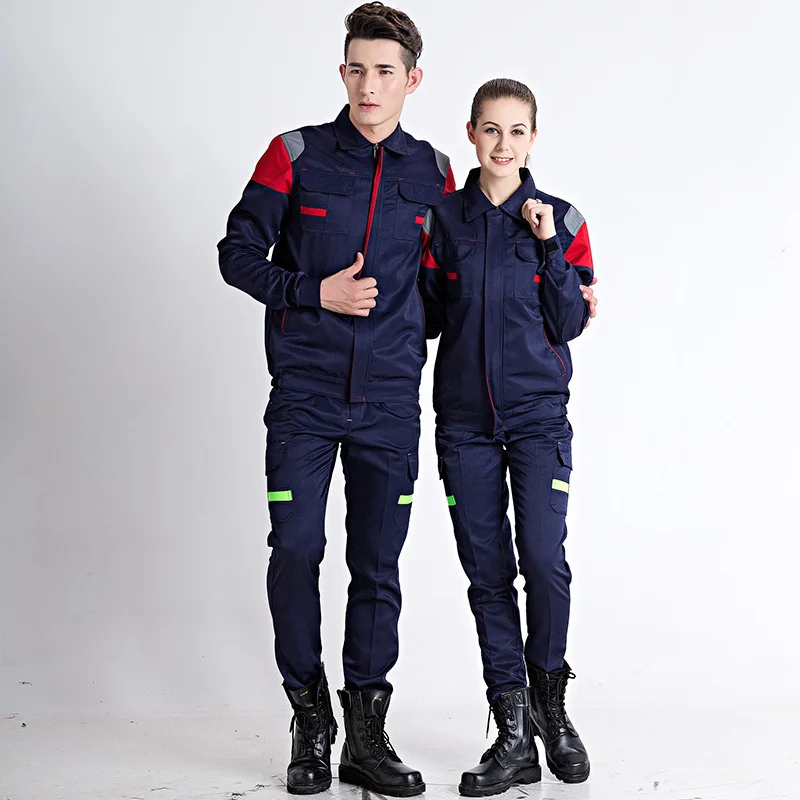 new-men's-women's-workwear-sets-–-dirt-resistant-long-sleeve-uniforms-for-auto-repair-and-workshops