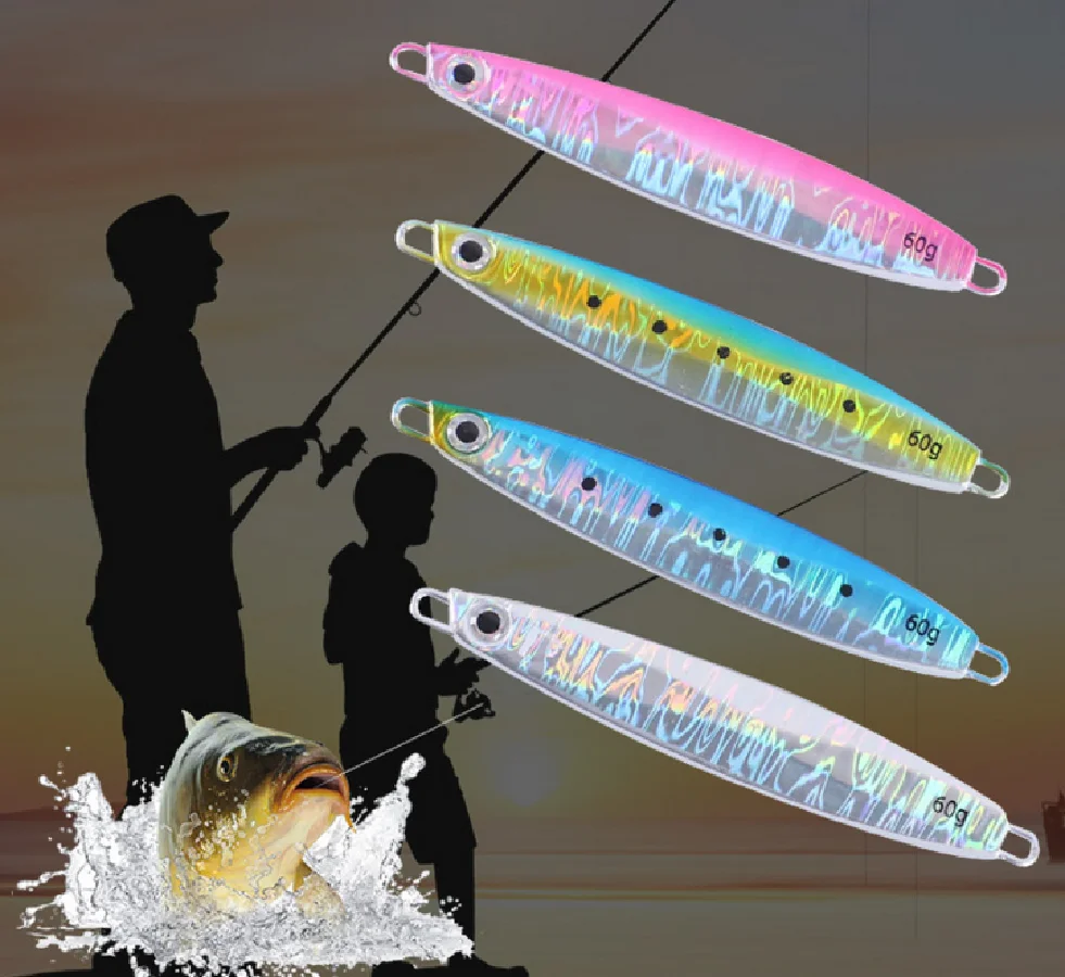 4 pz/lotto Micro Butterfly Metal Jig Fishing Lure Bait Jigging tonno Slow Lure Hook