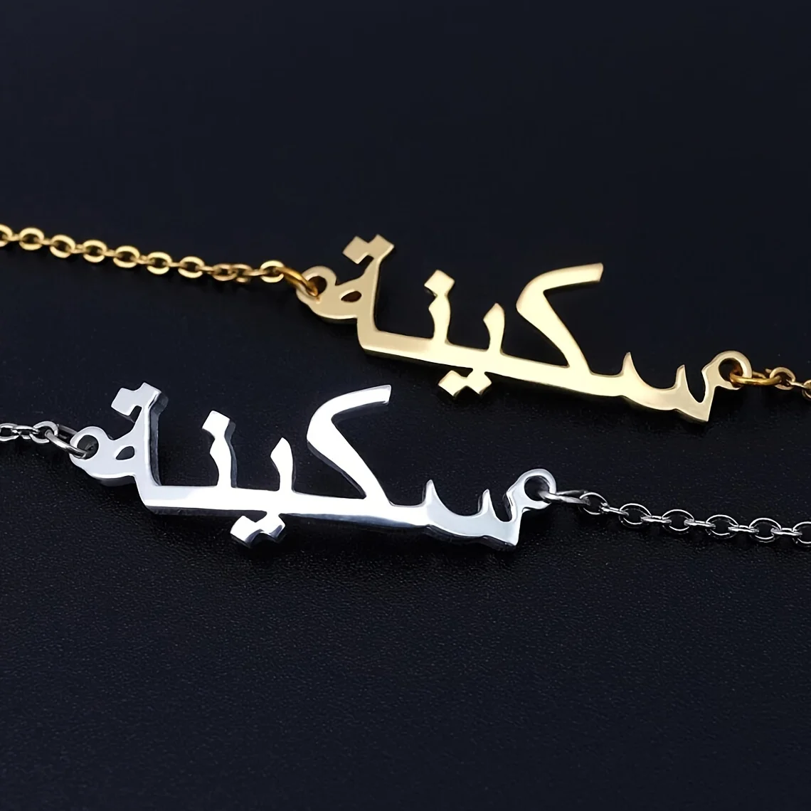 Personalized Arabic Name Anklet For Women Summer Beach Jewelry Stainless Steel Arabic Alphabet Anklets Best Friend Gifts bff