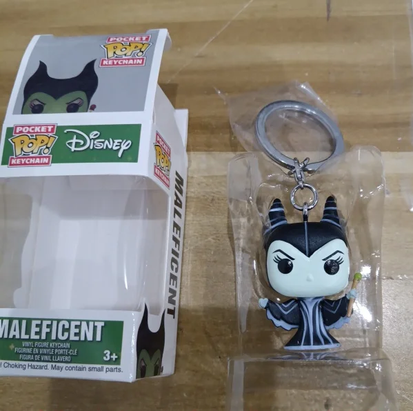 FUNKO llavero de bolsillo muñeca de princesa de dibujos animados Bella Ariel Rapunzel Cenicienta Tiana PVC colección de figuras de acción modelo Juguetes