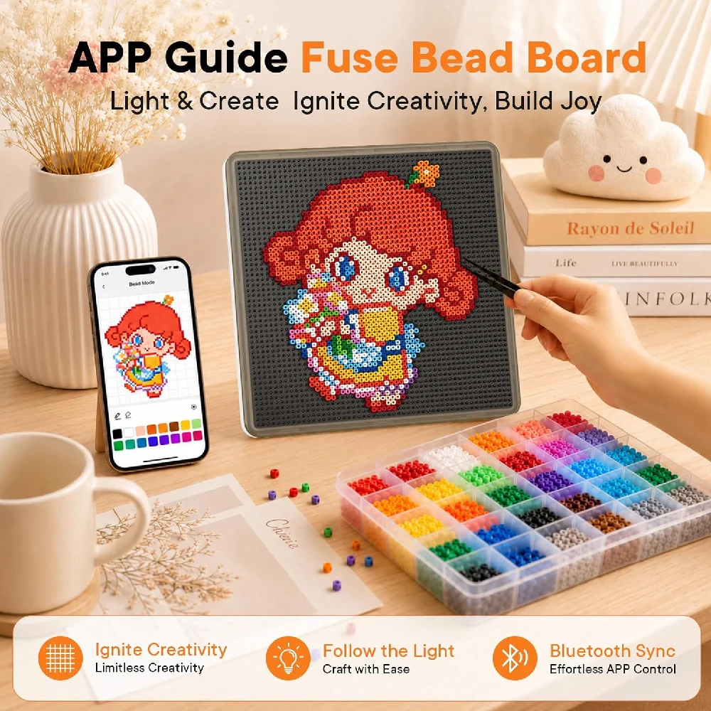 Tablero de guía de luz LED de - Art Craft App reseña y precio