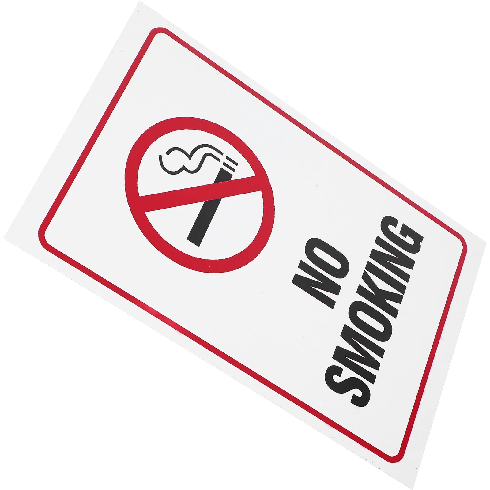 

Aluminum No Smoking Non Adhesive Clear Message Universal Design For Indoor Outdoor Use Warning Sign For Cafe Hotel