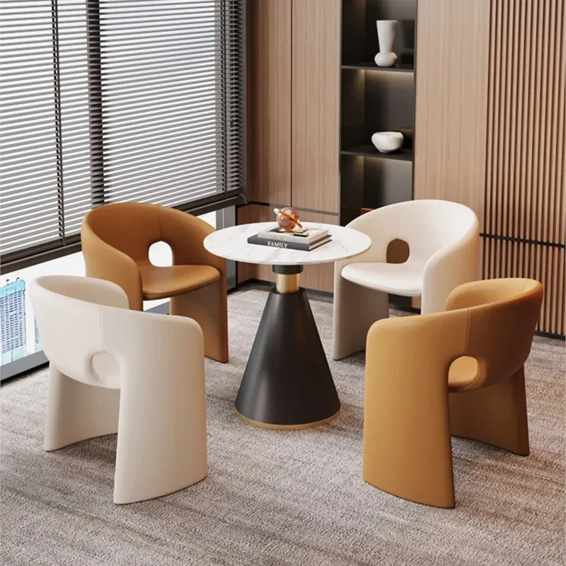 MOMO Dining Chair Household Backrest Chair Sub Light Luxury Senior Bar Reception Negotiation Table And Chair Combination