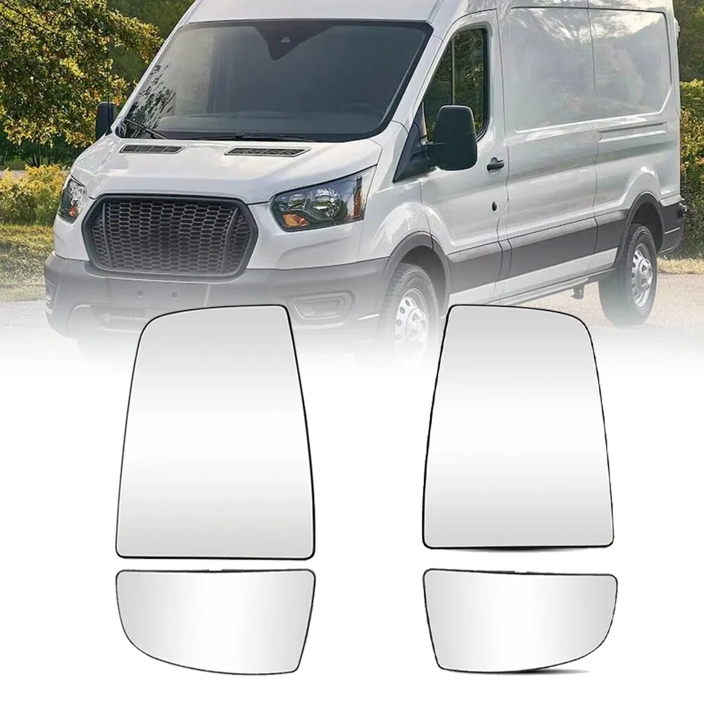 

Стекло зеркала верхнего/нижного пассажира со стороны водителя для Ford Transit 150 250 350 HD 2015-2021 2022, автомобильные зеркала заднего вида слева и справа