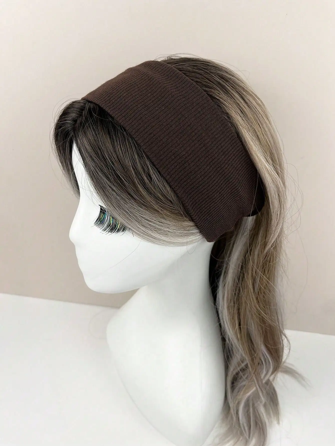 

Knitted Elastic Headband For Women Casual Sport Gym Hair Band Fall Winter Accessory