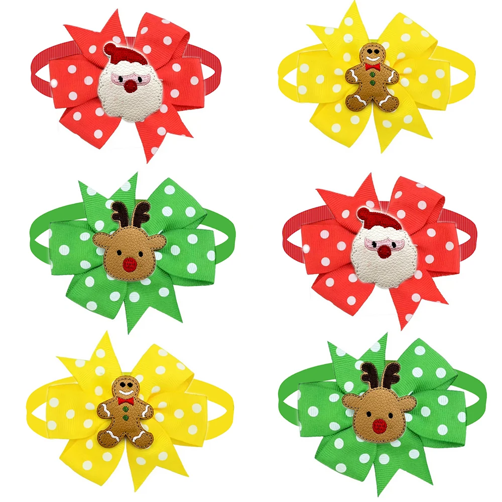 

50/100 шт., рождественские галстуки-бабочки для домашних животных, щенков, собак, кошек, регулируемые бантики для ухода за маленькими собаками, аксессуары, галстуки для собак, товары для домашних животных