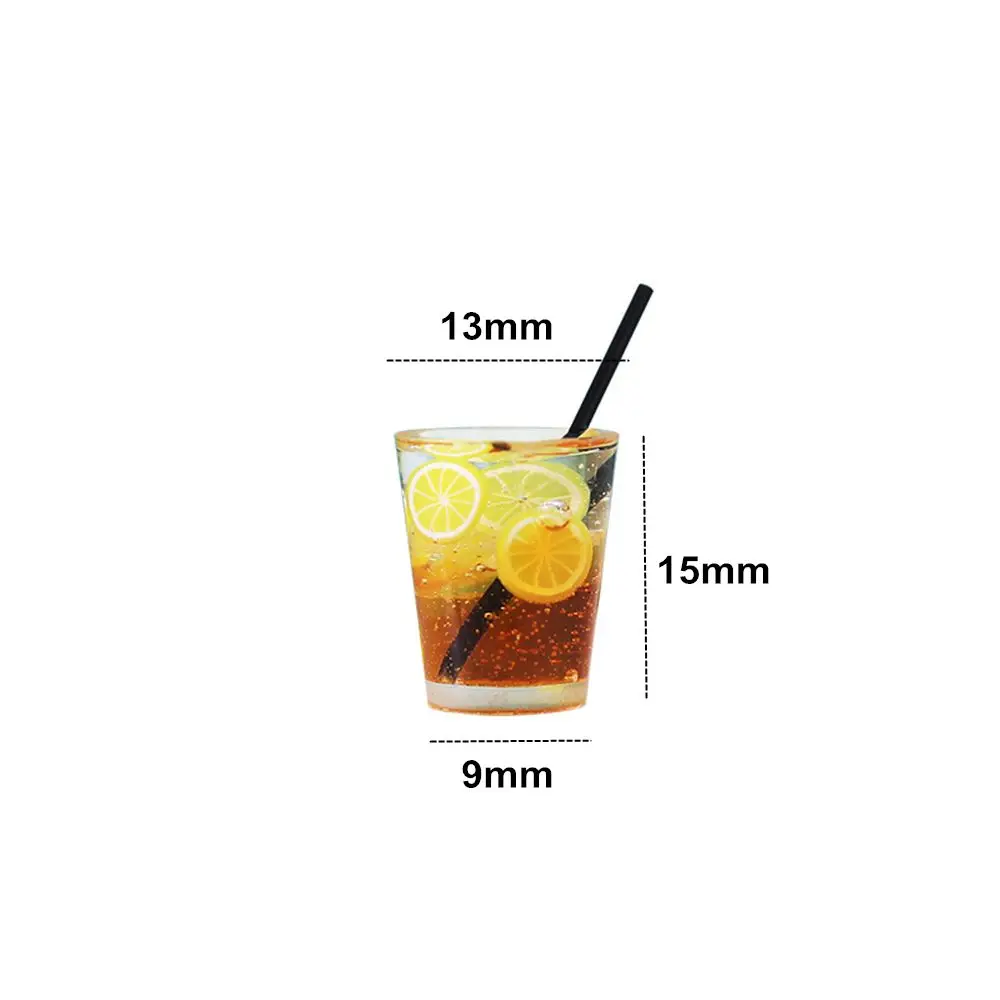 1:6/1:12 scala casa delle bambole accessori in miniatura Mini estate frutta tazza da tè simulazione bevande modello giocattolo per la decorazione della casa delle bambole