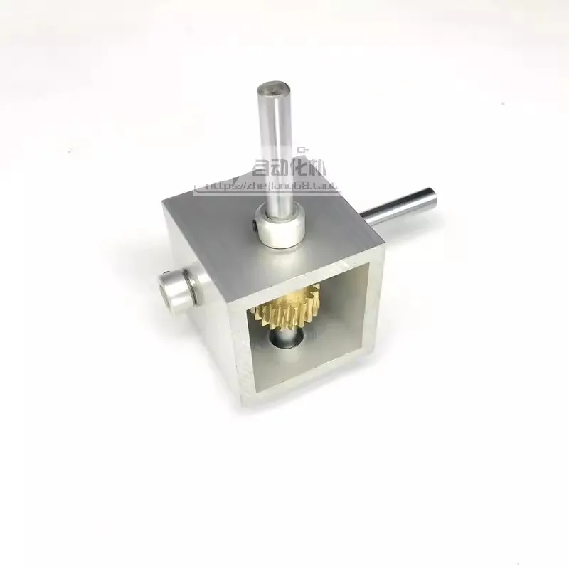 Imagem -03 - Pequeno Worm Engrenagem Redutor 90 Graus Redutor Ângulo Direito Invertendo Gearbox a 10 a 20 Dente
