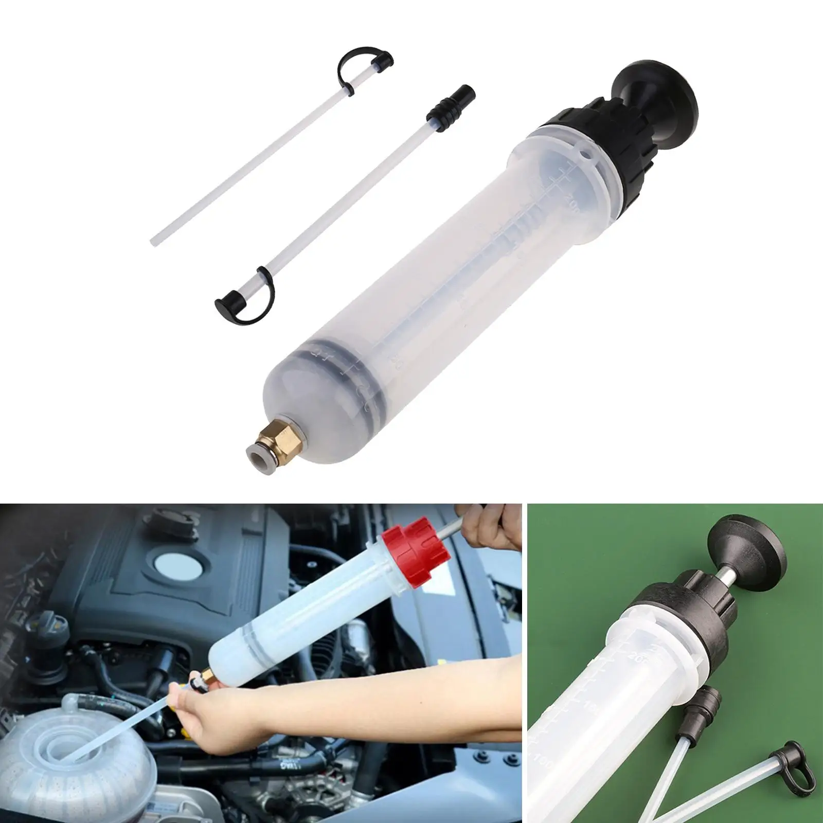 200ML Oil Fluid Extractor Filling Hand Pump for Industrial Gear Boxes, Motor Vehicles