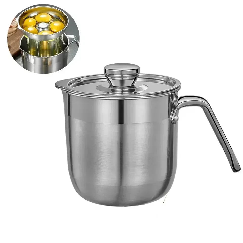 

Egg White Separator 304 Stainless Steel Egg Yolk Protein Filter Bowl Household Egg Separation Set Kitchen Baking Tool