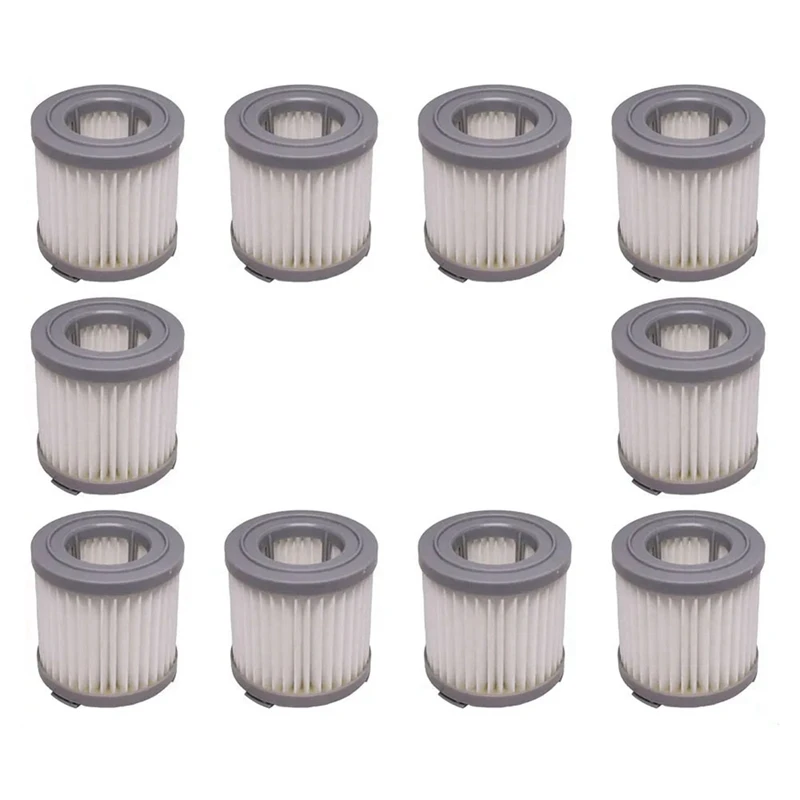 Hepa filtro para aspirador de pó delonghi colombina evo xlm353/355/403 / 405 / 407 / 408/409, 10 peças