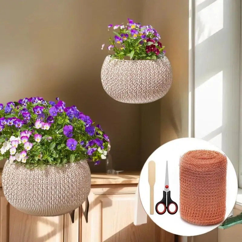 Garden Home Copper Mesh Trap, Efficient Squirrel Repeller, Anti-Rat and Anti-Insect Solution