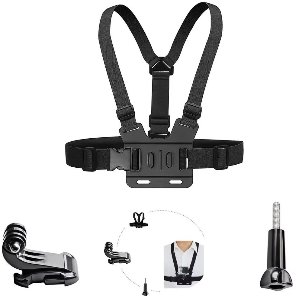 Adjustable Chest Mount Harness Compatible with Gopro Hero6/5 Black Hero 4 Silver AKASO EK7000 Vtin 4k APEMAN ODRVM 12 MP Action