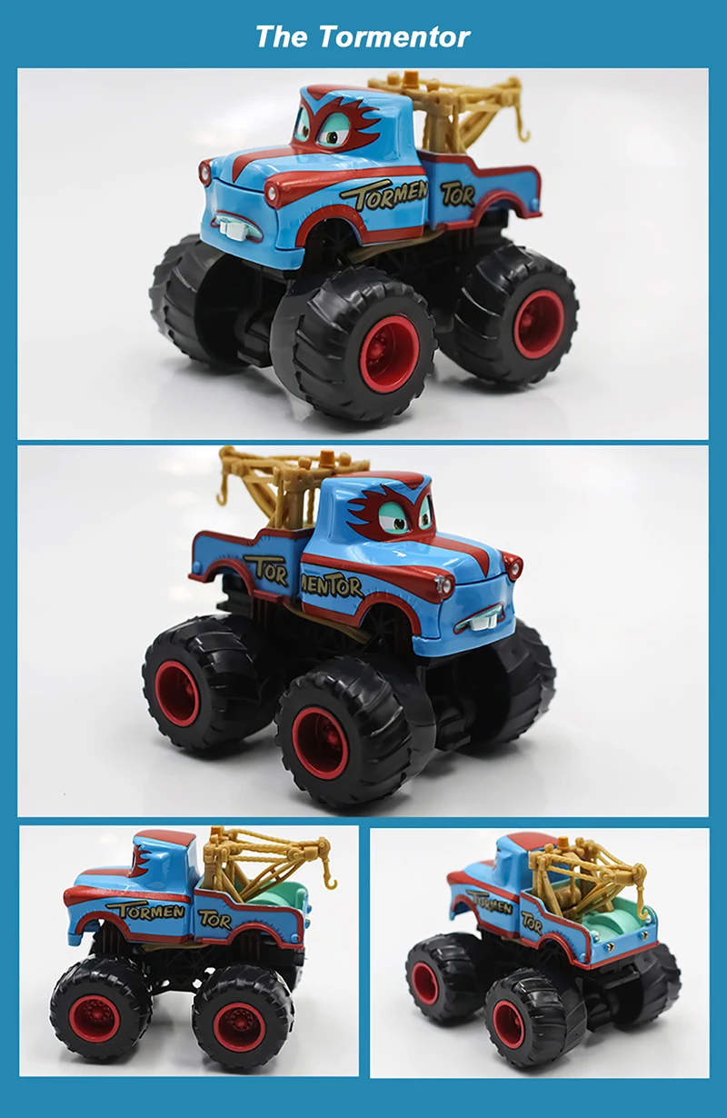 Spielzeugautos Monster Truck Tormentor Mater Frightening McMean Lightning McQueen I-Screamer Wrestler Modell Kinderspielzeugauto – Detail 6