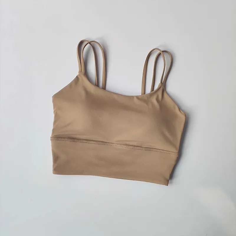 Nahtloser Sport-BH für Damen, atmungsaktives Fitness-Crop-Top, schöner Rücken, Push-up-Yoga-Tank-BH, schmale, elastische Gym-Weste – Detail 9