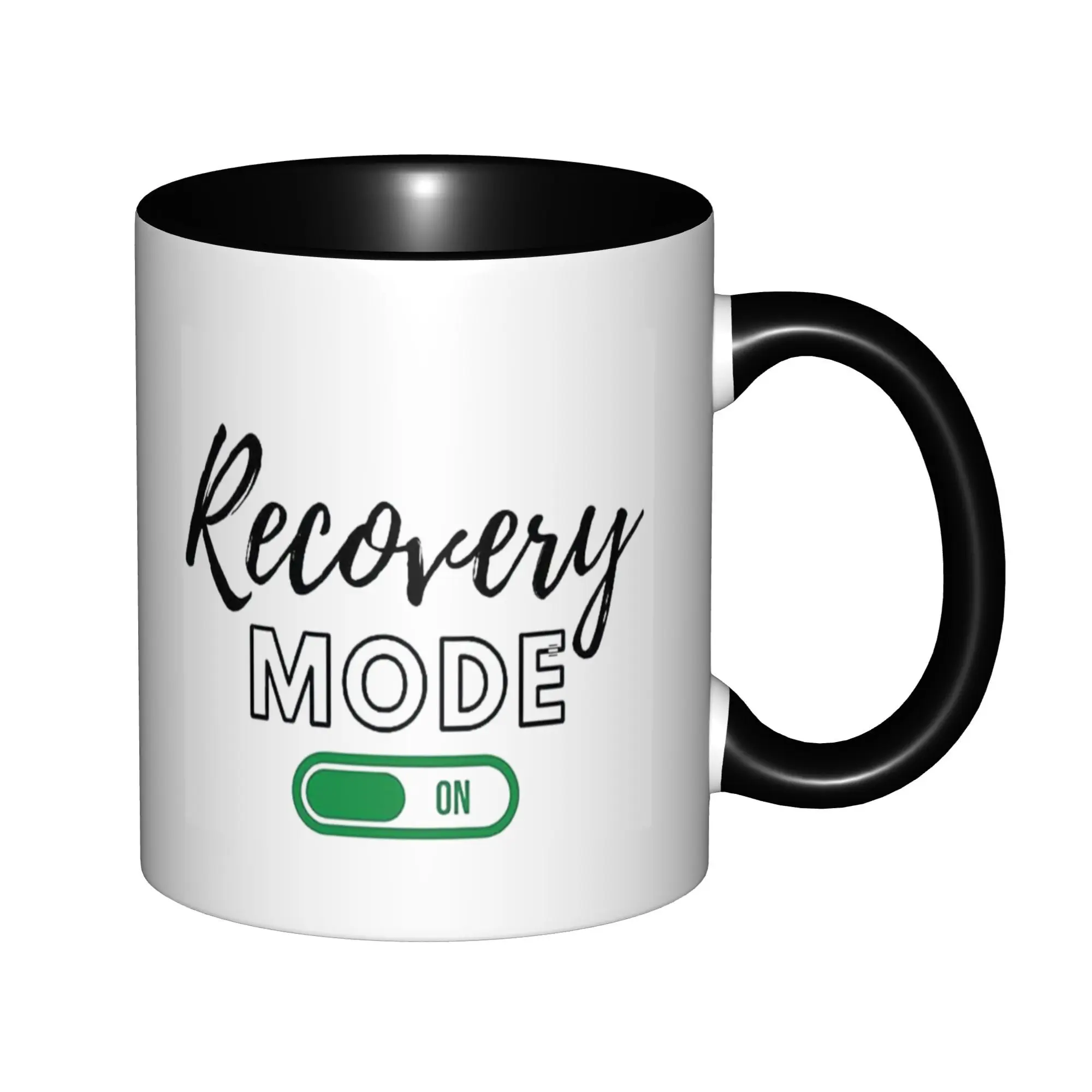 

Funny Get Well Soon Gifts for Women, Men, Recovery Mode On Mugs With Black Handle Birthday Coffee Mugs Ceramic Tea Cups 11oz ,
