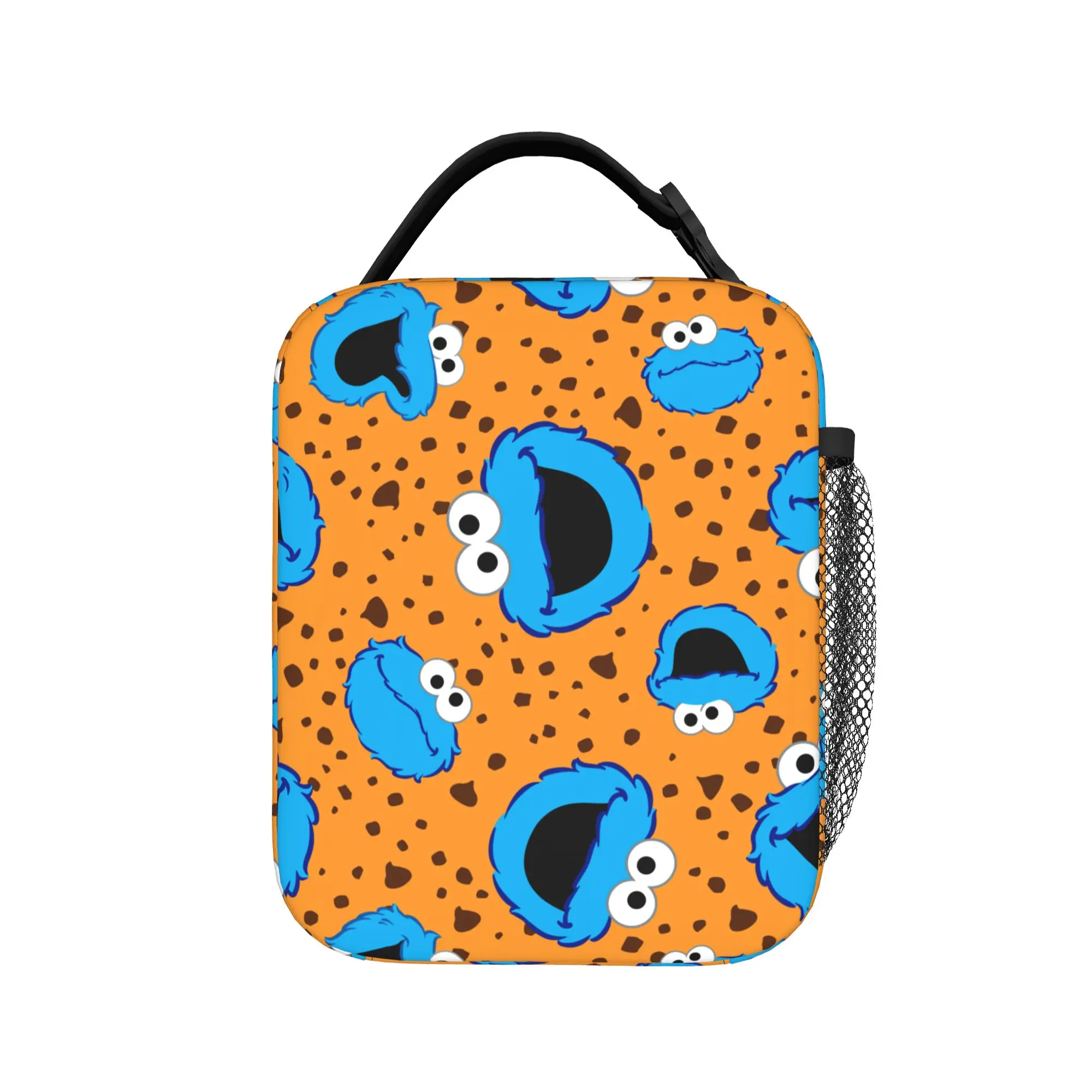 Cookies Monsters Thermal Insulated Lunch Bag for School  Reusable Bento Box Thermal Cooler Lunch Boxes