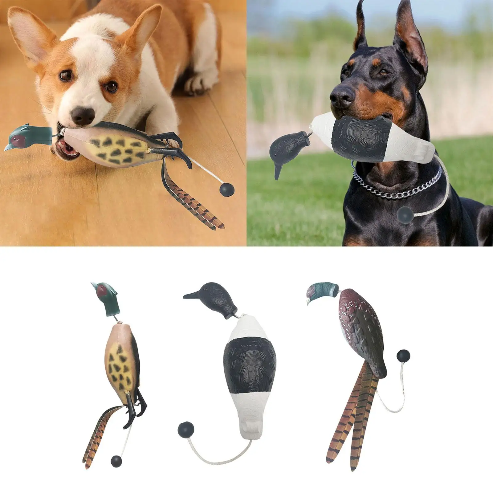 Hunting Decoy Dog Toy Dog Training Simulation Decoy for Yard Pond Decoration