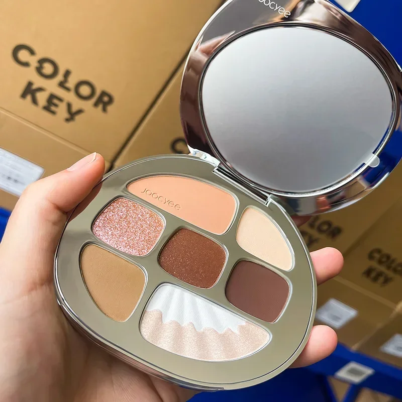 Joocyee Amber Eyeshadow Palette Shell Matte Rose Love Letter Eight Colour Highlighter Makeup Eye Shadow Palette
