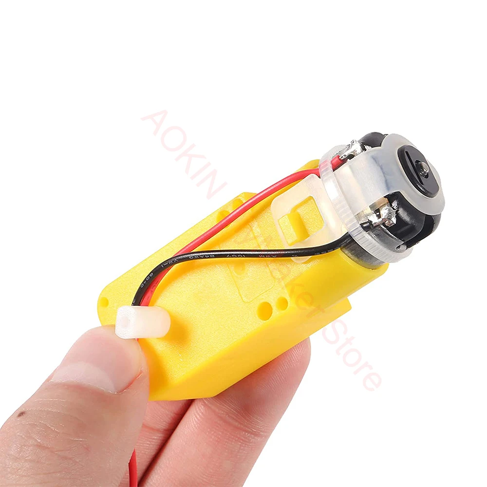 TT Motor Smart Car Robot Gear Motor with Cable DC Electric Gear TT Motor for Arduino DIY Smart Car Robot Aircraft Toys