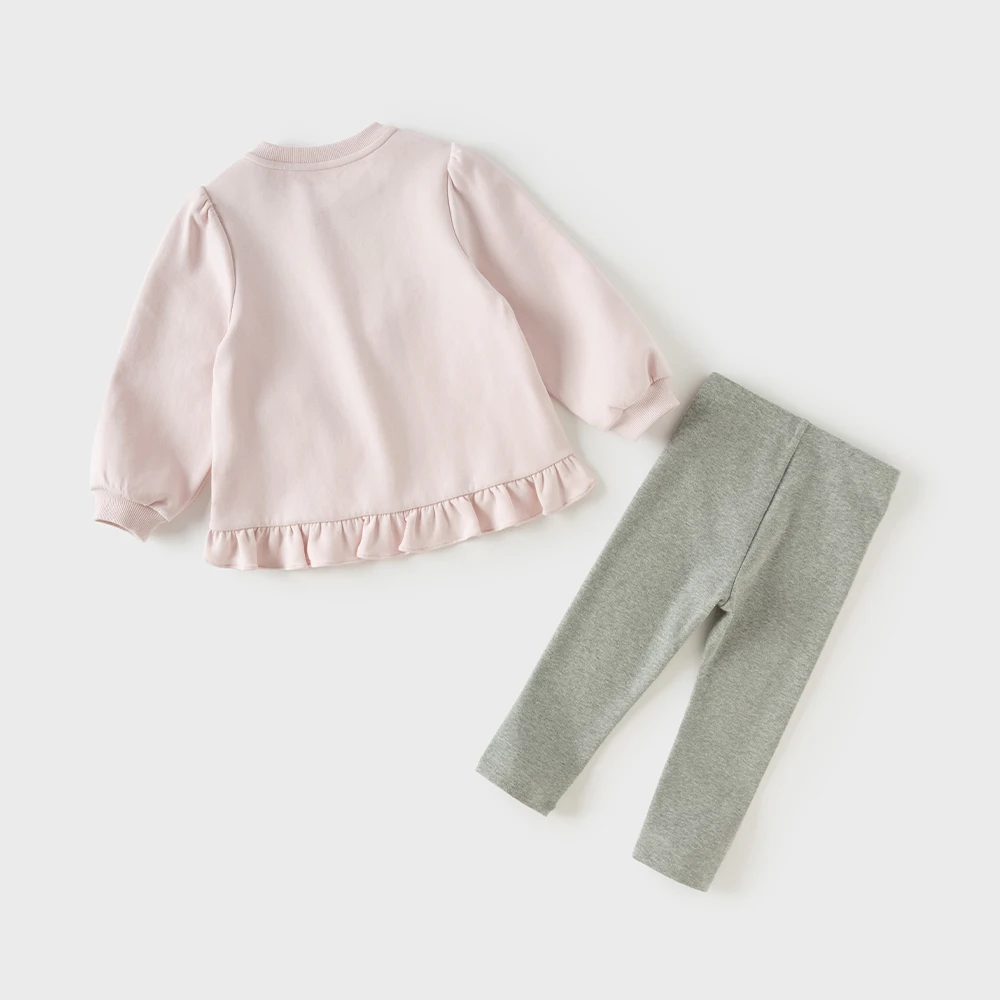 Dave Bella Knitwear Pants Set Children’s Outfit And Suit For A Girl Autumn Top Sports Trousers Sweet 4 to 12 Years Old DB3263028