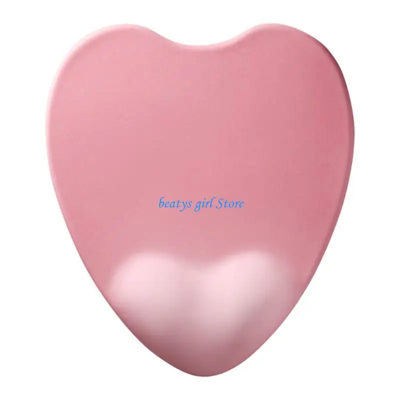 C7AB Heart Ergonomic Wrist Rest Mouse Pad Comfortable Wrist Support Nonslip Mouse Mat Soft Mousepad For PC Laptop Computer