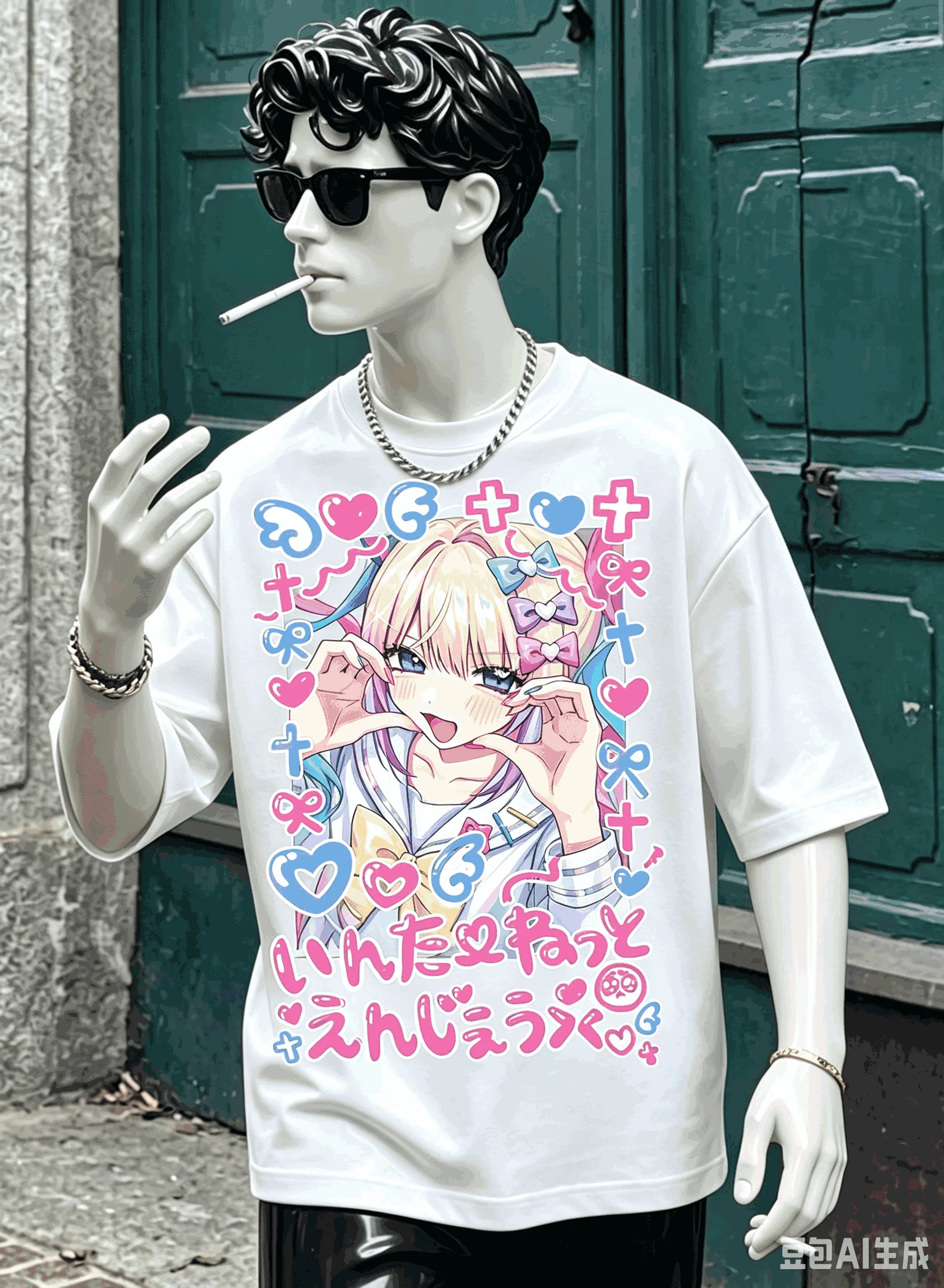 Needy Streamer Overload Übergroßes Unisex-T-Shirt mit Grafikdruck und Rundhalsausschnitt für Männer und Frauen, hochwertig, Y2k, kurze Ärmel, atmungsaktiv – Detail 25