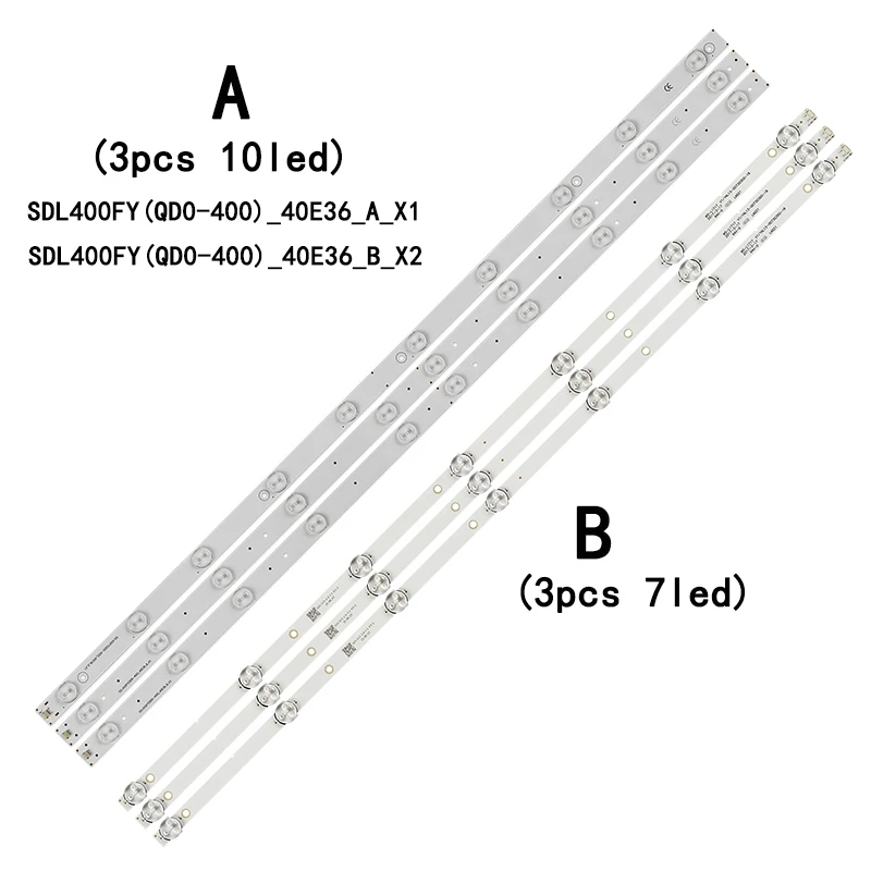 

LED Backlight strip 7 lamp MS-L1717 YAL13-00730300-18 40E2 For 40L3750VM 40L4750A 40L48504B SDL400FY(QD0-C07)(03) V400HJ6-PE1