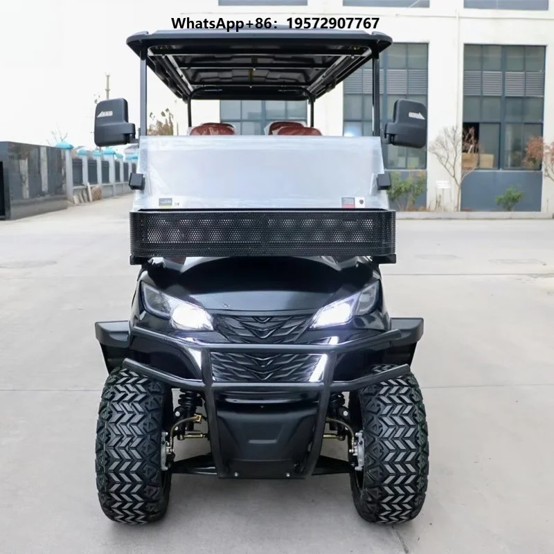 2026  6-Seater Golf Cart Electric 4-Wheel Drive Golf 48v Golf Club Sightseeing Bus for Sale