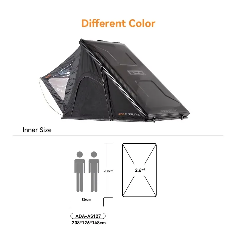 Tenda da tetto triangolare a guscio rigido OEM ODM, impermeabile, ad apertura automatica, resistente, con protezione UV, per campeggio all'aperto in famiglia