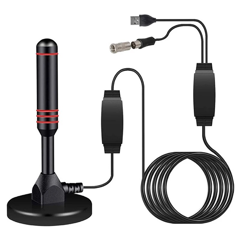 New·Digital Tv Antenna Terrestrial Wave Suction Cup Amplifier High-Definition Dtmb Tv Receiver Set-Top Box Antenna