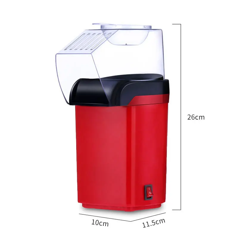 Mini Hot Air Popcorn Maker，1200W Household Small Electric Popcorn Machine，110V 220V