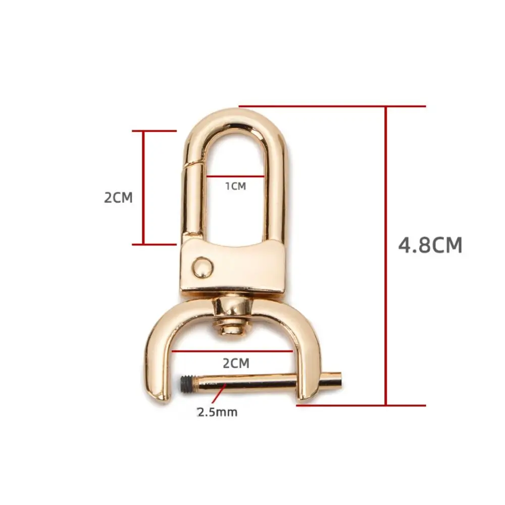 

Practical 16/20/25mm Bag Belt Buckle DIY Craft Metal Removable Hook Trigger Clip Buckle