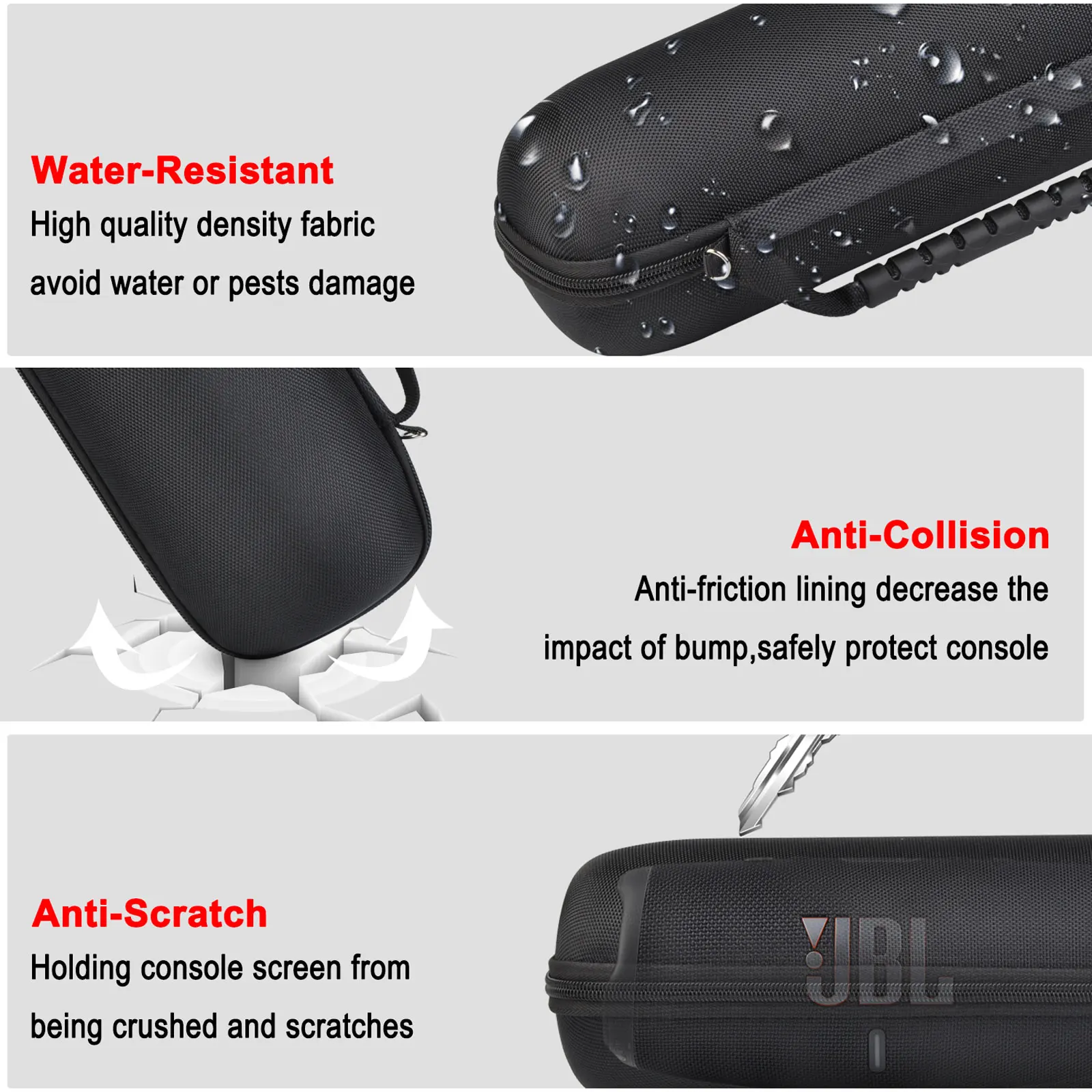 DuraPro Hard Travel Case for JBL Charge 4/ Charge 5 Bluetooth Speaker.Waterproof Carrying Storage Bag with Hand & Shoulder strap