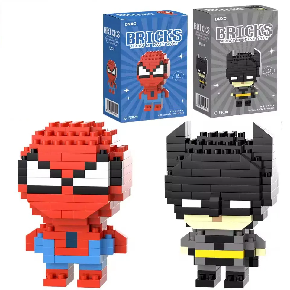 

Marvel Spider-Man Building Blocks Deadpool & Venom Iron Man Marvel Legends Animated Figures Kids Toys Gifts