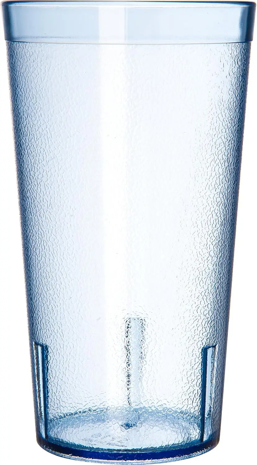 52168154 بهلوان بلاستيكي مقاوم للكسر، 16 أونصة، أزرق (عبوة من 6 قطع)