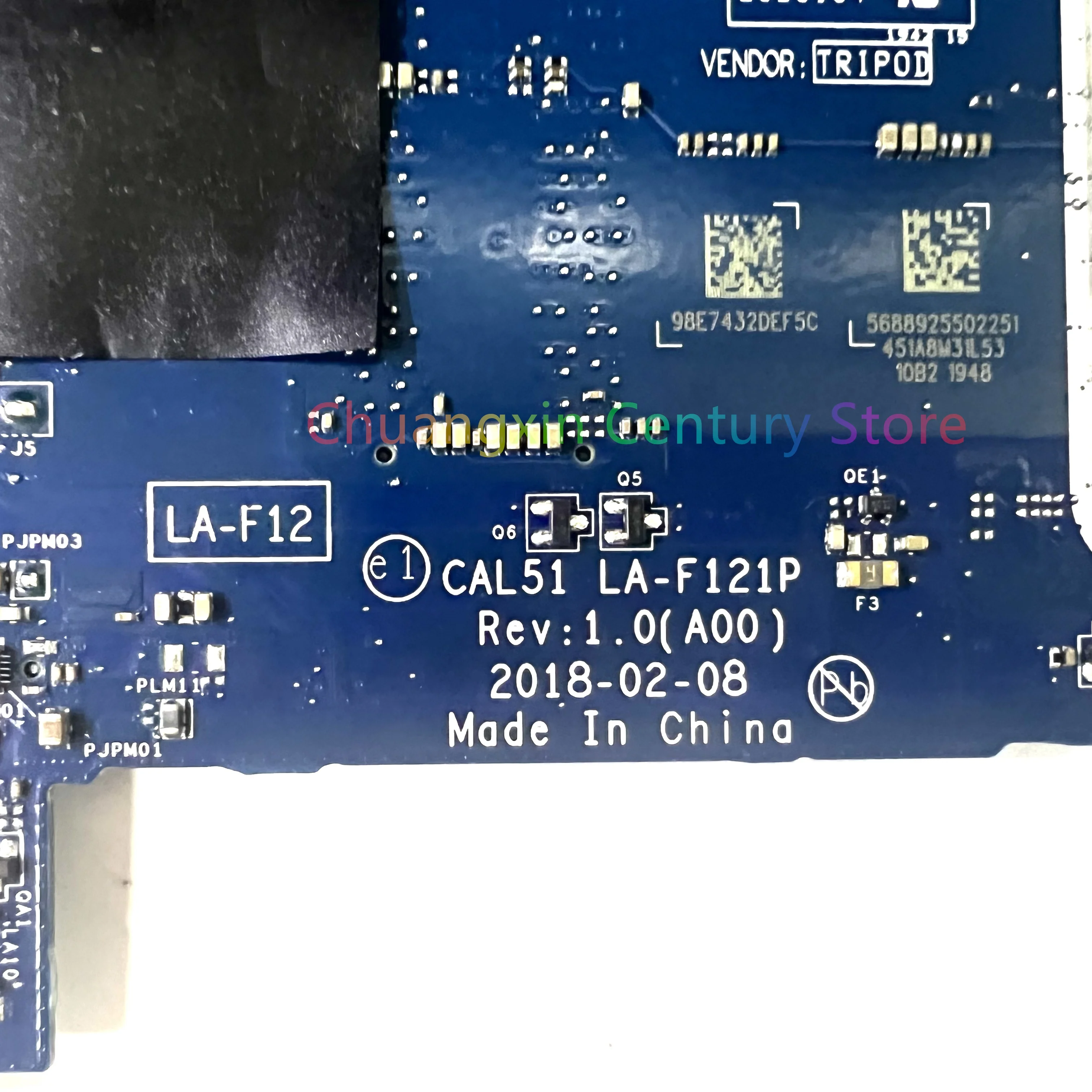 Imagem -05 - Placa-mãe para Dell Inspiron 15 5575 3585 17 5775 Laptop Cn0pv8cv Cal51 La-f121p com r3 r5 r7 Cpu Testes 100