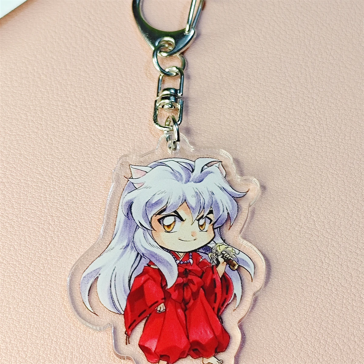 Anime Acrylic Keychain- Inuyasha y2k Cartoon Character Pendant, Suitable for Bags and Keys,cosplay gifts Perfect Gift for Fans