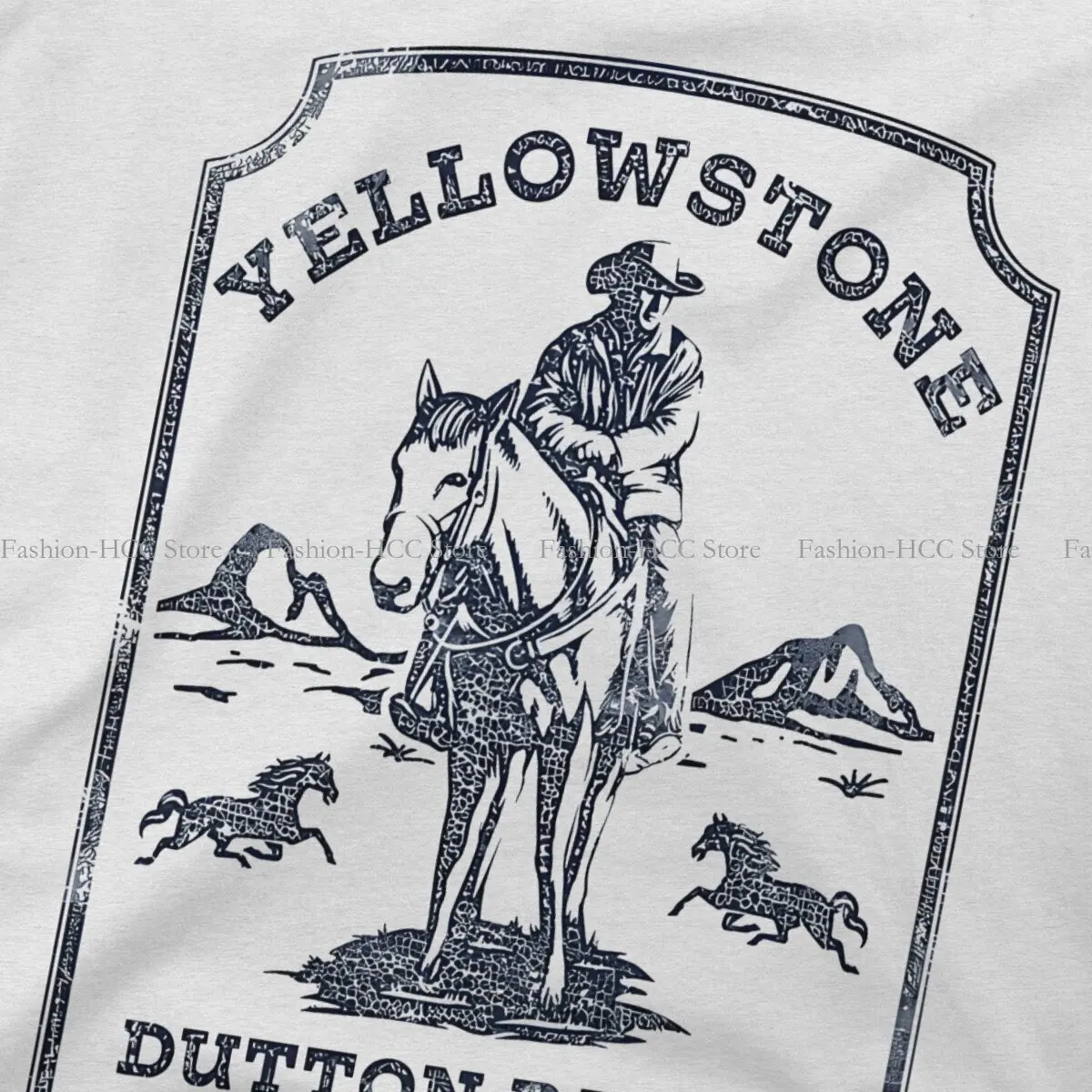 خمر رعاة البقر ختم تي شيرت للرجال ، دوتون رانش برنامج تلفزيوني تي شيرت الأساسية ، تصميم جديد #5