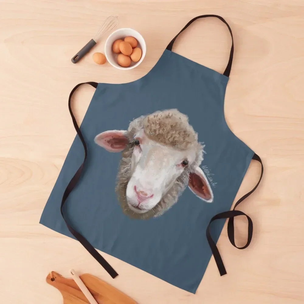 

Soft Merino Sheep Woolly Face Apron Kitchen Supplies Idea Goods kitchen gadgets christmas decoration For Cooking Apron