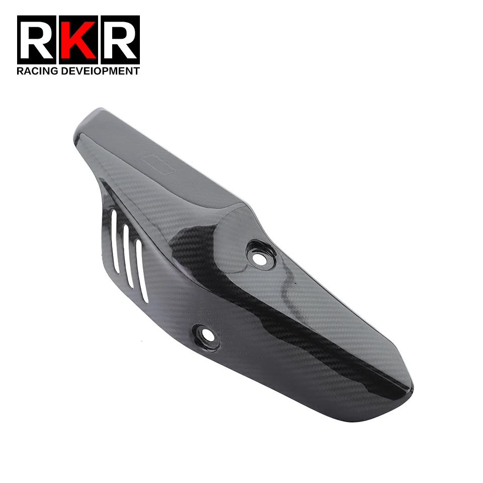 Motorcycle Exhaust Pipe Carbon Fiber Heat Shield Cover Anti-Scalding Shell Protector For ZX4R ZX4RR ZX-4R ZX-4RR 2023 2024 2025