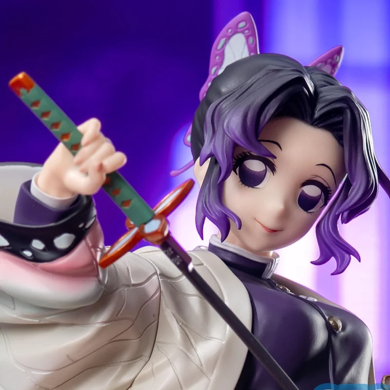 New 18cm Demon Slayer Shinobu Kochou Collectible Anime Figure Pvc Statue Desktop Decoration For Adult Collectors Fans view 2