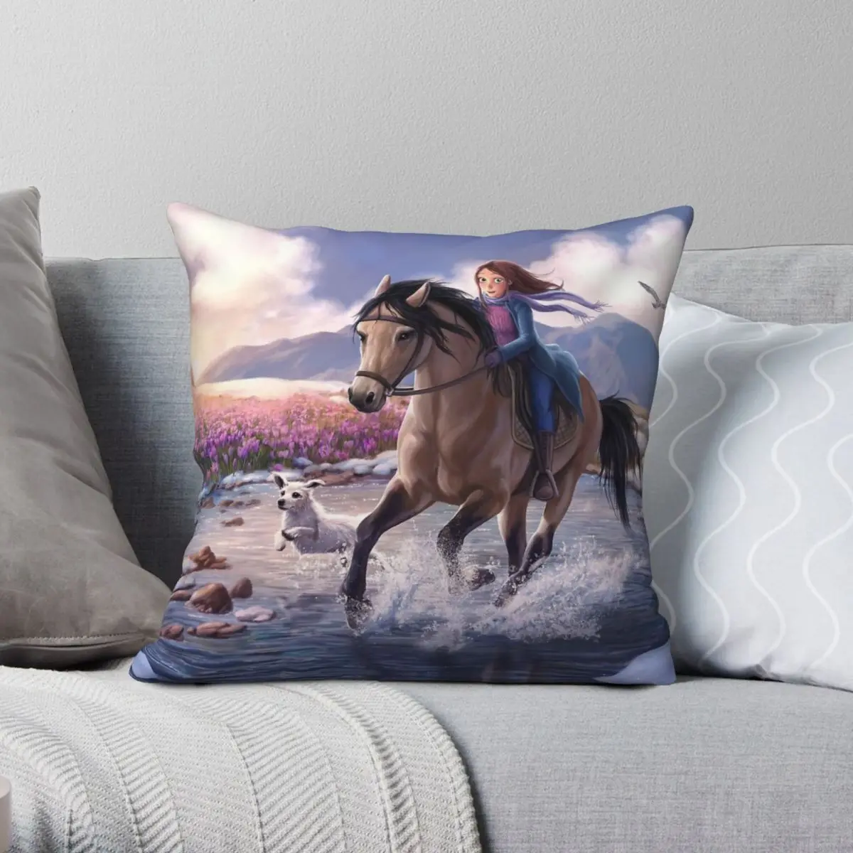 

Star Stable Horse Adventures Pillowcase Polyester Linen Velvet Creative Zip Decorative Pillow Case Home Cushion Cover